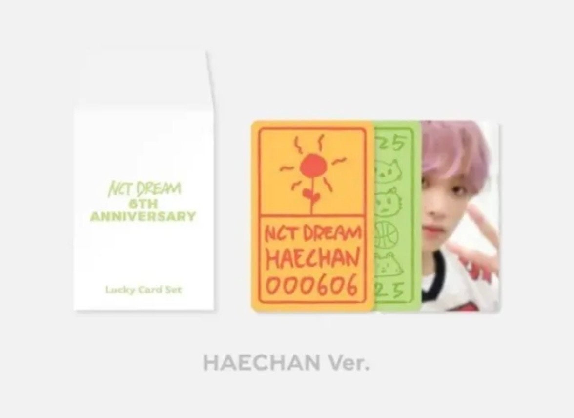 Nct Dream Nct127 NCT Haechan Official Benefit Photocard Collection