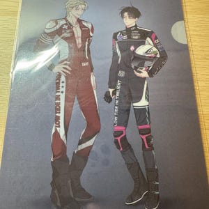 Manhwa coreano Racing to Another Cartella rosa + Cartolina di coppia (formato A5) Bassa marea al crepuscolo Nuovo di zecca ufficiale sigillato