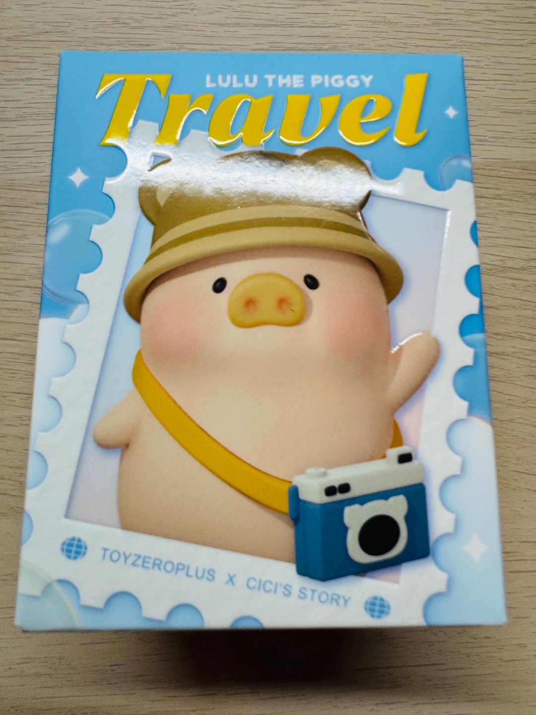 Lulu The Piggy Travel Series Figure con rivestimento floccato Blind