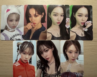 Aespa Official Impriting Defect Photocard Clearance-- Winter (Read Description)