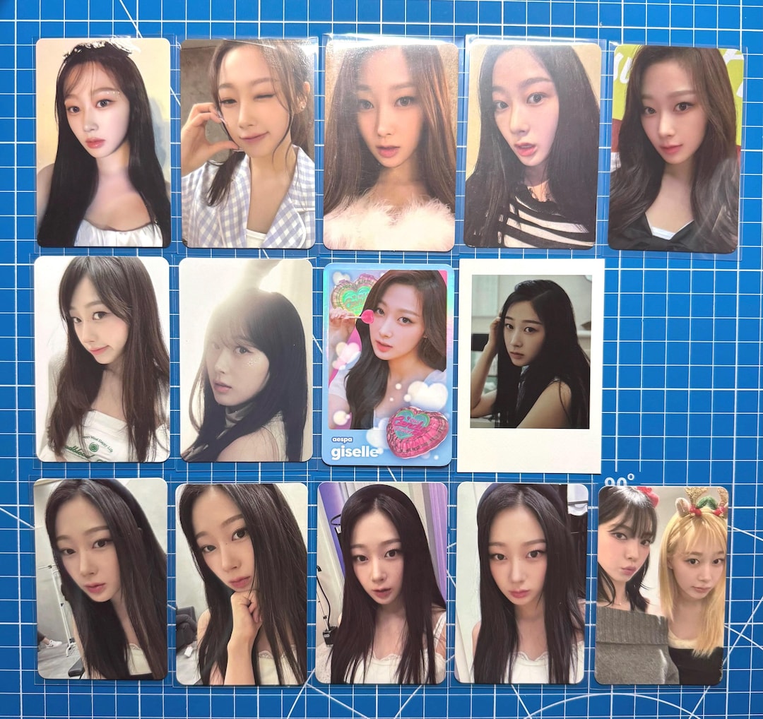 Aespa Giselle Official Benefit Photocard Trading Card Collection