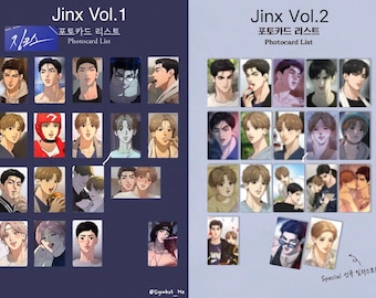 Korean Manhwa Jinx Random Collection Photocard Official Brand New Sealed ( 3pcs Random Cards/ Pack ) Vol.1 Vol.2