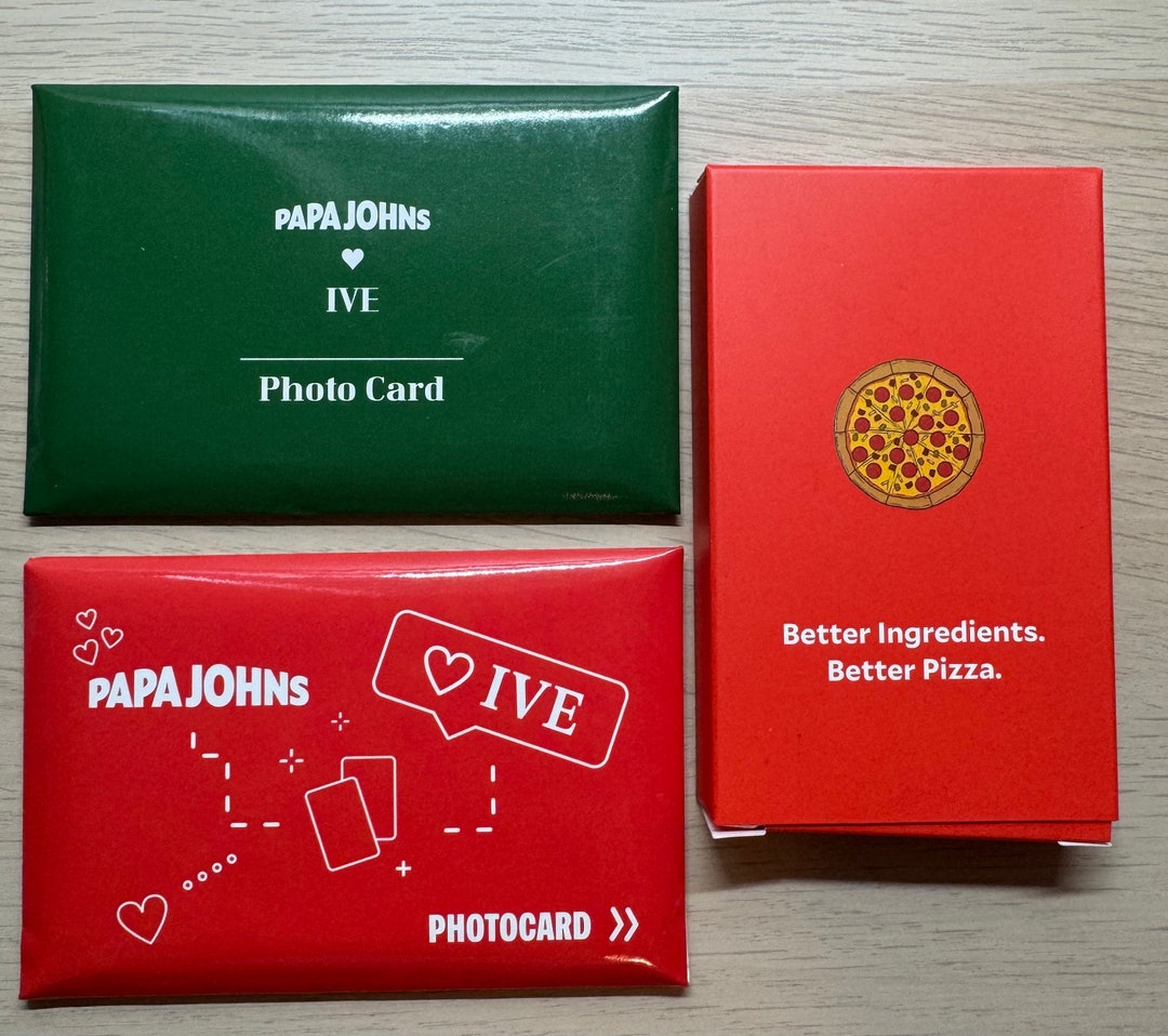 IVE - IVE papajohns フォトカード　セット IVE - PAPA JOHNS X IVE PHOTOCARD SET | K-MONSTAR