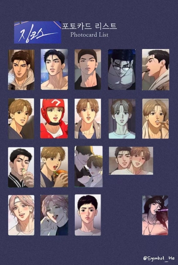 Korean Manhwa Jinx Random Collection Photocard Official