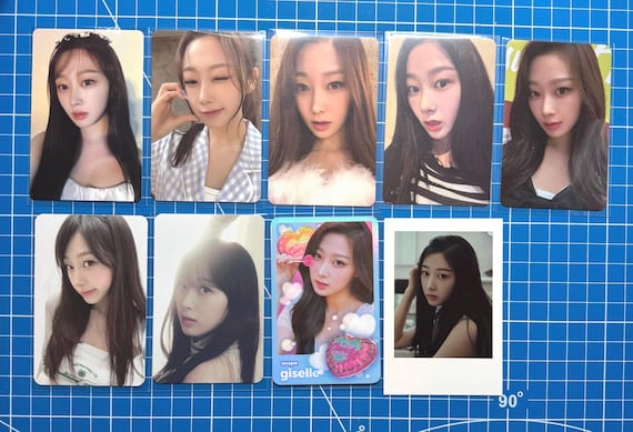 Aespa Giselle Official Benefit Photocard Trading Card Collection