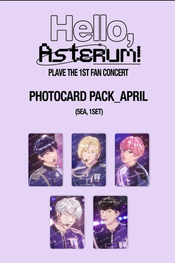 Plave Hello Asterum the 1st Fan Concert Photocard Pack Official