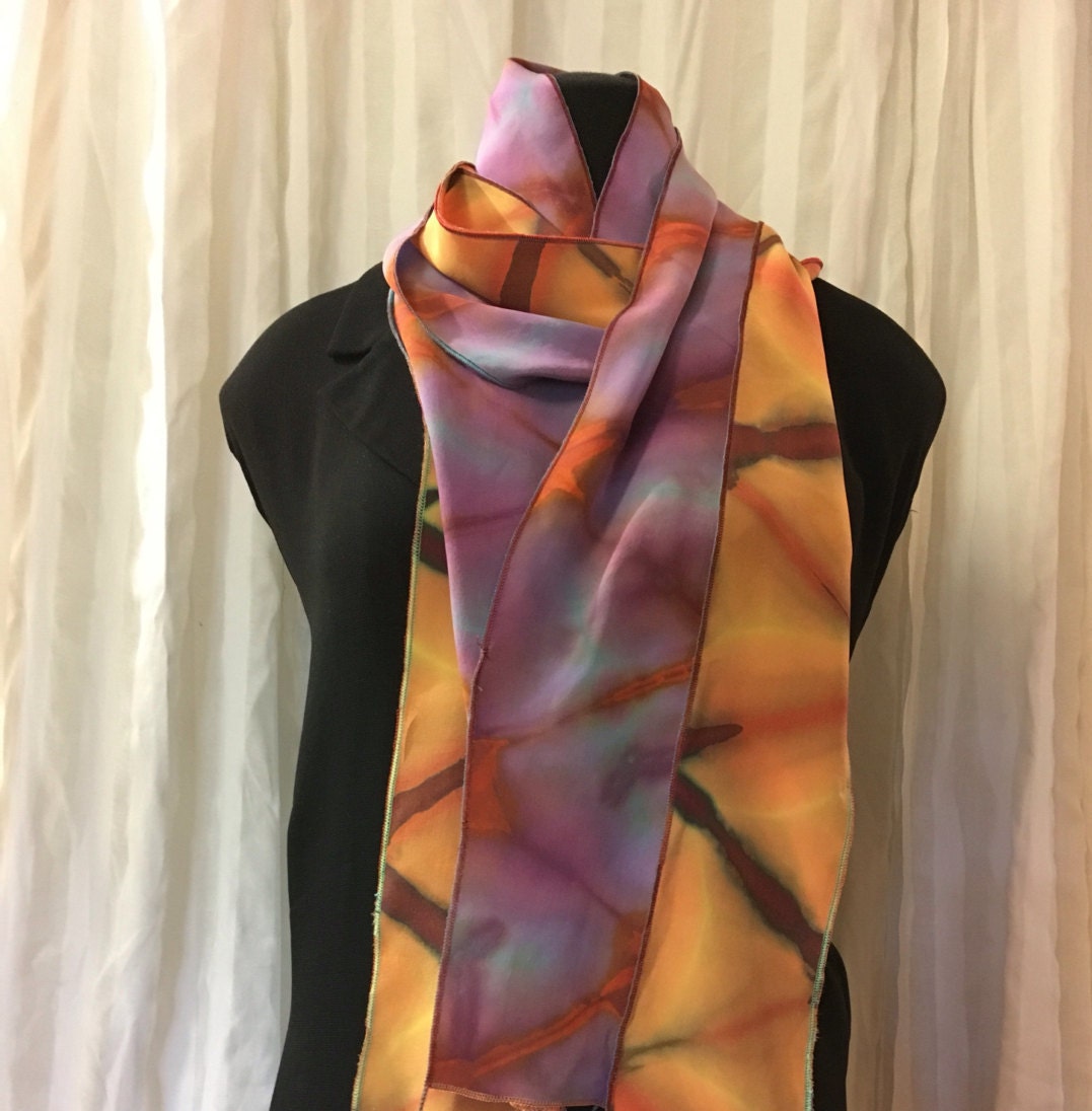 Extra Long Single Layer Itajime Kikko Shibori Scarf FREE SHIPPING