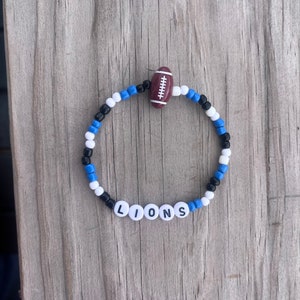 Pulsera de fútbol de los Detroit Lions