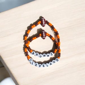 Cleveland Browns  Football Bracelet Set