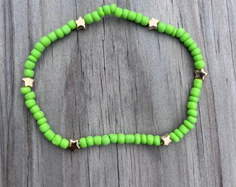 Green Star Anklet