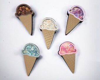 Ice Cream Cone Summer DIGITAL SVG Laser Cut File. Free Commercial Use.