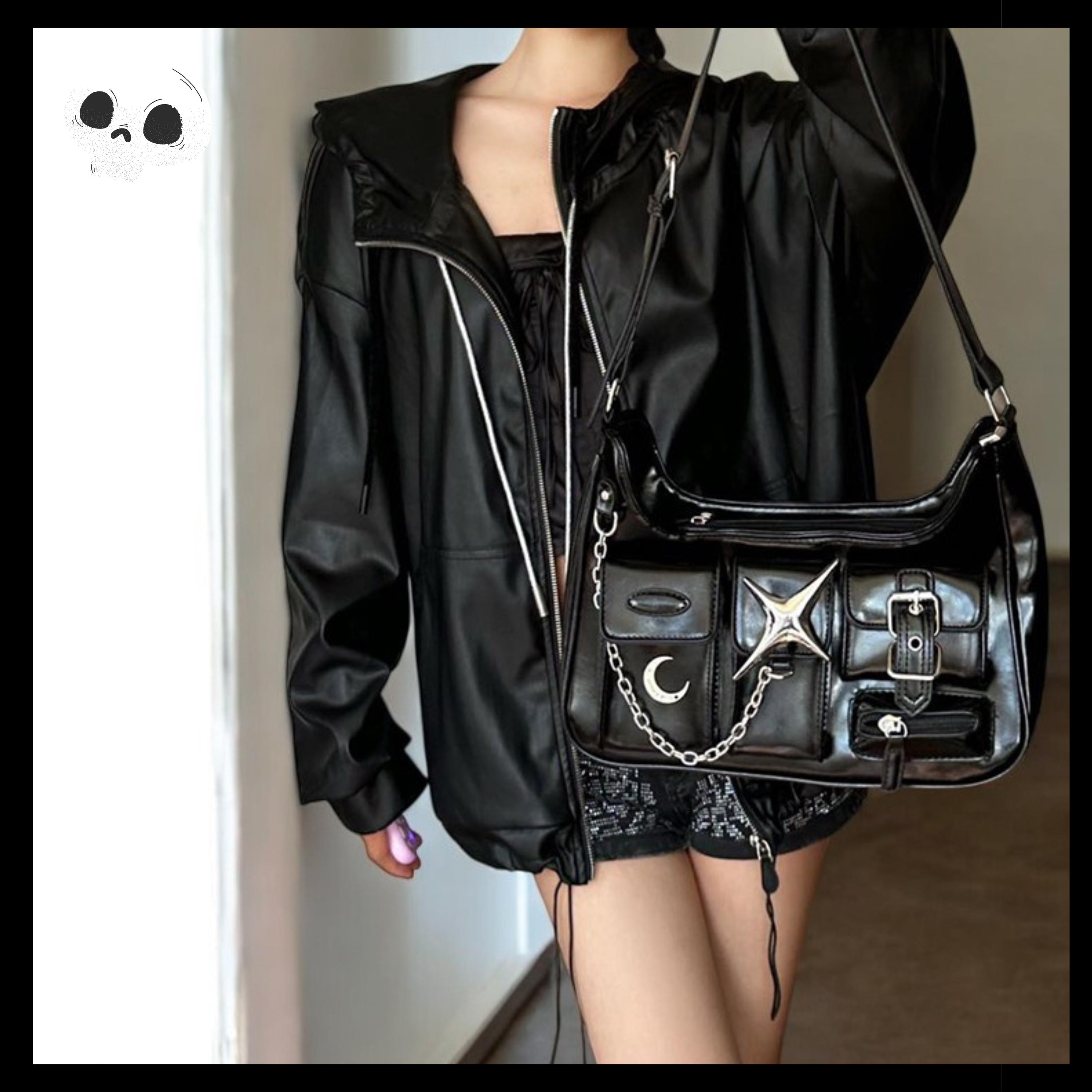 Leather Y2k Bag - Etsy Leather Y2k Bag - Etsy