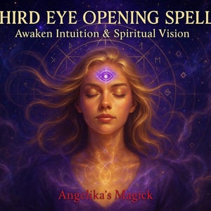 Fast Third Eye Opening Spell – Awaken Intuition, Psychic Power And Spiritual Vision | Digital Report & Photo Proof