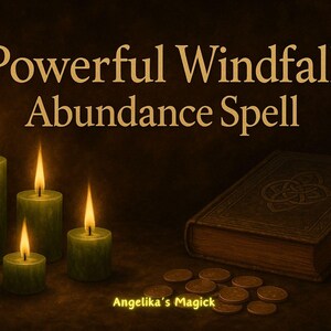 Powerful Windfall Abundance Spell – Attract Unexpected Wealth, Money Surprises & Sudden Prosperity- Digital Report Plus Photo Proof