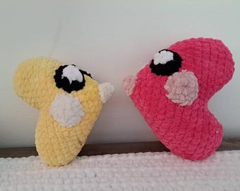 Heart-Shaped Fish Friend Crochet Plushie