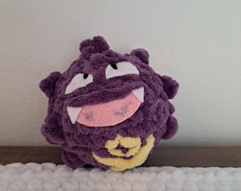 Spherical Poisonous Monster Crochet Plushie