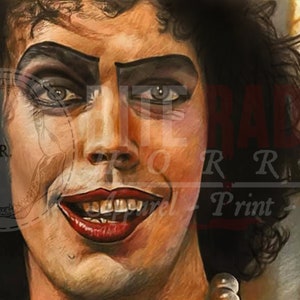 Tim Curry als Dr. Frankenfurter uit de Rocky Horror Picture Show