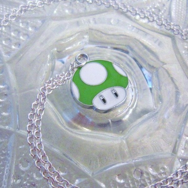 1up Mario Mushroom Necklace