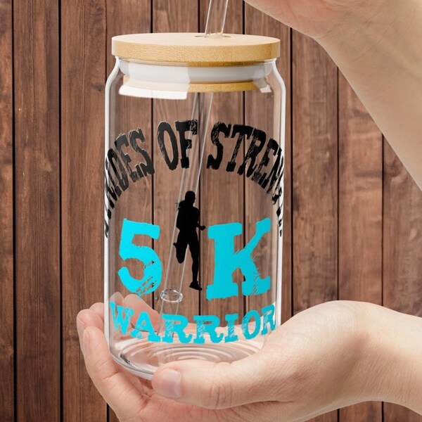 5K, Runner, Athletic Girl, Fitness, Active WomenGear, Marathon Mama, Outdoor, run, hiking, Gifts, Unisex, Sipper Glass, 16oz