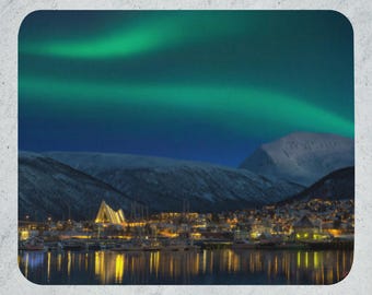 Northern Lights Mouse Pad, Aurora Borealis Desk Decor