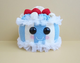 Strawberry Cake Plush / Kawaii Plush / Gift / Pincushion