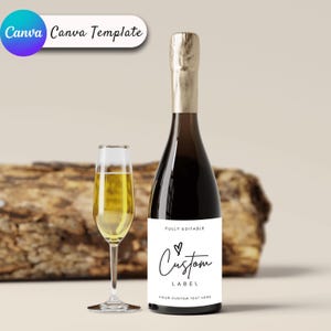 Editable Custom Wine Label, Wine Label Template Custom, Personalized Wine Label, Wine Label Editable, Custom Wine Label Design, Wine Label Template Design, Custom Label Wine, Editable Wine Label Template