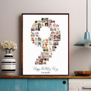 Collage photo pour 9e anniversaire, collage photo pour 9e anniversaire, décoration de fête pour 9e anniversaire, panneau de collage d'anniversaire bricolage, cadeau collage photo