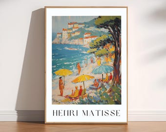 Henri Matisse Set of 3, Modern Gallery Exhibition Art, Aesthetic Matisse Poster, Painting Landscape Wall Print, Vintage Gallery Wall Art Set