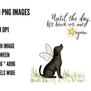 Pet Memorial Clipart | Dog Remembrance Art | Rainbow Bridge Gift ...