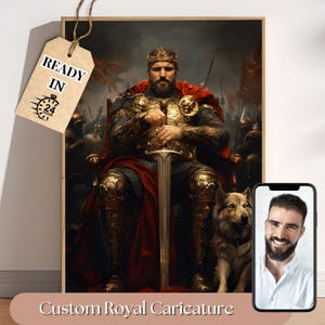 Ritratto reale da foto, ritratto reale personalizzato, ritratto reale personalizzato, dipinto storico, ritratto rinascimentale, regalo per lui