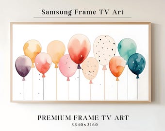 Samsung Frame Tv Art Birthday, Happy Birthday Frame TV Art, Celebration Artwork, Samsung TV Birthday Decorations, Vintage Birthday Frame TV