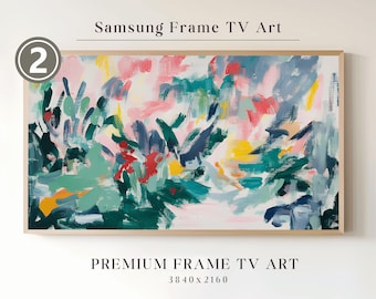 Arte para TV con marco Samsung, Arte abstracto moderno para TV, Arte inspirado en Matisse, Arte impresionista para TV con marco, Arte digital para TV, Arte para TV con marco
