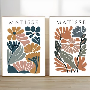 Matisse Flower Market Prints, Boho Flower Art, Living Room Wall Print, Mid Century Modern Art Prints, Floral Wall Art, Vintage Flower Print