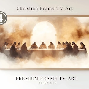 The Last Supper, Samsung Frame TV Art, Spiritual Art for Frame TV, Christian Inspirational Art, Sacred Art Digital Download, Bible Painting