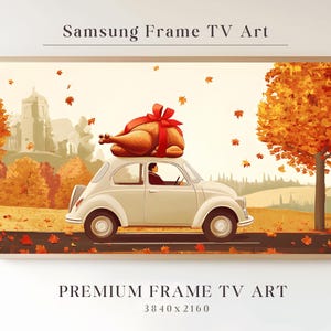 Thanksgiving Frame TV Art, Samsung Frame TV Art, Seasonal Art for Frame TV, Autumn Decor Frame Tv Art, Thankful Fall Art for Tv, Lg Tv Art