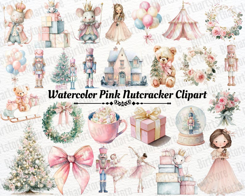 Pink nutcracker art
Nutcracker illustration
Nutcracker prince clipart
Ballerina nutcracker
Sugarplum fairy
Christmas nutcracker

Holiday nutcracker
Festive nutcracker
Whimsical nutcracker