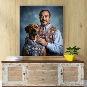 Haustier Porträt vom Foto, Renaissance Haustier Porträt, Mensch und Haustier Porträt, Haustier König oder Königin Porträt Gemälde, Geschenk für Haustier Liebhaber