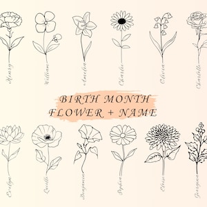 Geboorte maand bloem Svg, geboorte bloem Monogram Svg, geboorte bloem SVG, geboorte bloem maand boeket Svg, verjaardag bloem SVG, bloemen cadeau SVG