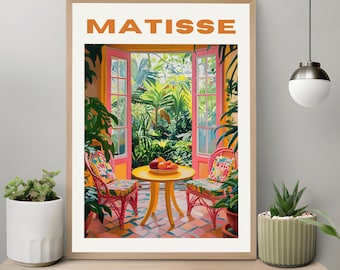 Henri Matisse Print, Aesthetic Matisse Poster, Modern Gallery Exhibition Art, Minimalist Neutral Matisse Wall Art, Matisse Cut Outs Gift Art