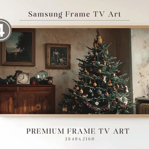 Christmas Frame TV, Holiday Digital Art for Samsung Frame, Christmas Cottagecore TV Art, Vintage Holiday Frame TV Art, Winter Tv Art Decor