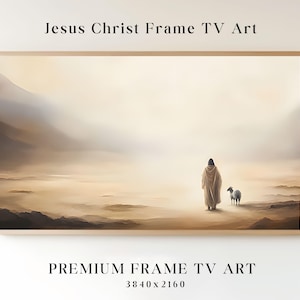 Jesus Frame Tv Art, Samsung Frame tv Art, Christianity TV Art, Christian Religious Oil Painting, Christian Frame TV Decor, Religious TV Art