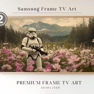 Samsung Frame Tv Art, The Lonely Trooper, Seasonal TV Art Decor, Trooper Digital Art, Digital Art for Frame TV, TV Art Decor for Living Room