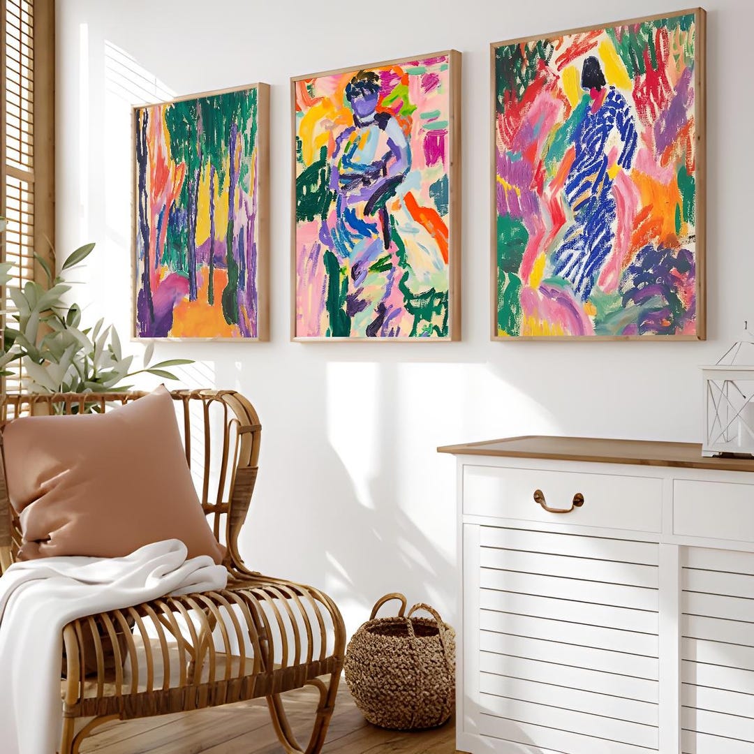 Matisse Print Set of 3 | Henri Matisse Wall Art | Exhibition Poster ...
