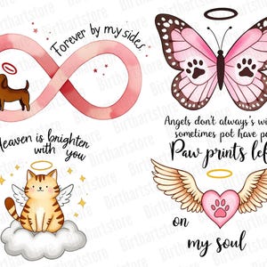 Pet Memorial Clipart | Dog Remembrance Art | Rainbow Bridge Gift ...
