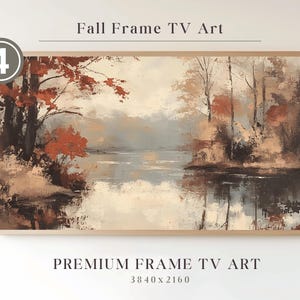 Frame TV Fall, Autumn Forest Scene TV Art, Moody Fall Landscape Art, Thanksgiving Frame TV Art, Rustic Digital Art for Frame Tv, Fall Tv Art