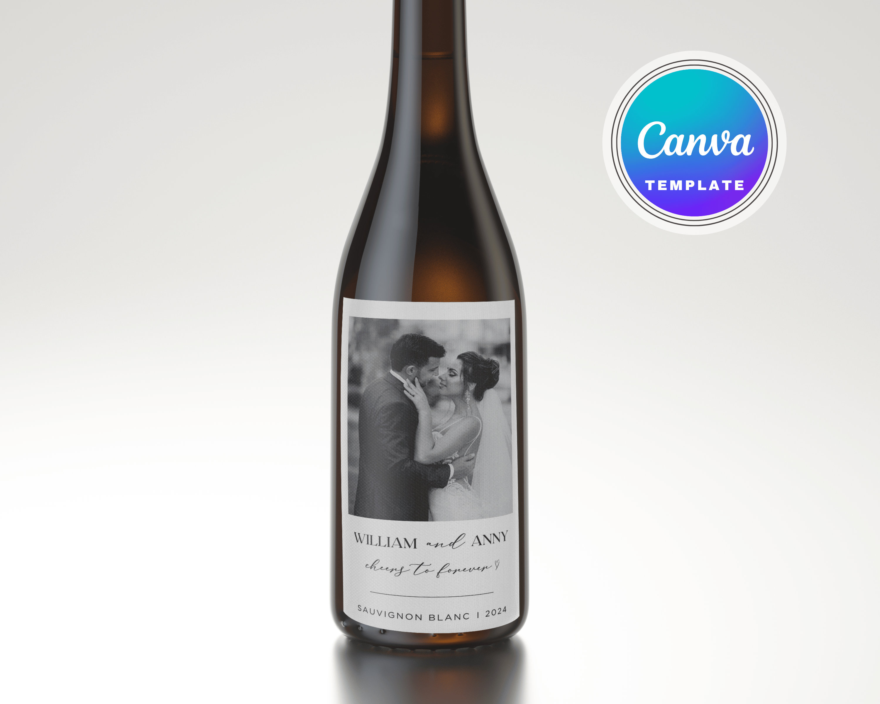 Wine Labels I Photo Wine Label Template I Custom Wine Labels I Wine Labels Wedding I Gift Wine Label Editable Wine Labels, Milestones Labels