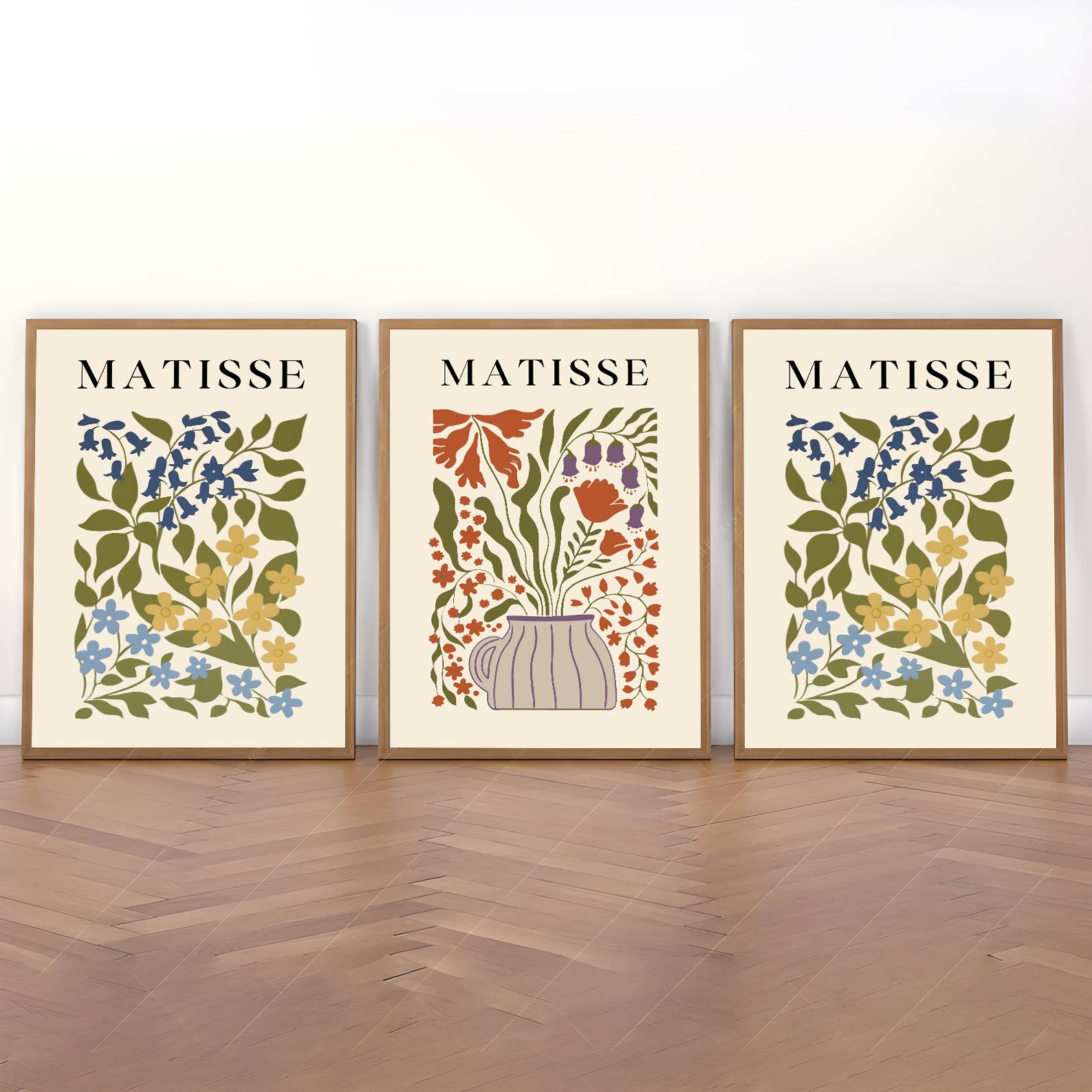 Set of 2 Matisse Prints, Matisse Flower Set Prints, Matisse Cut Outs ...