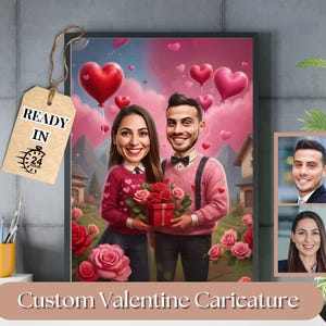 Caricatura de pareja, caricatura digital personalizada, regalo de dibujos animados románticos, dibujo de dibujos animados de pareja, dibujo divertido de pareja, caricatura de regalo de boda