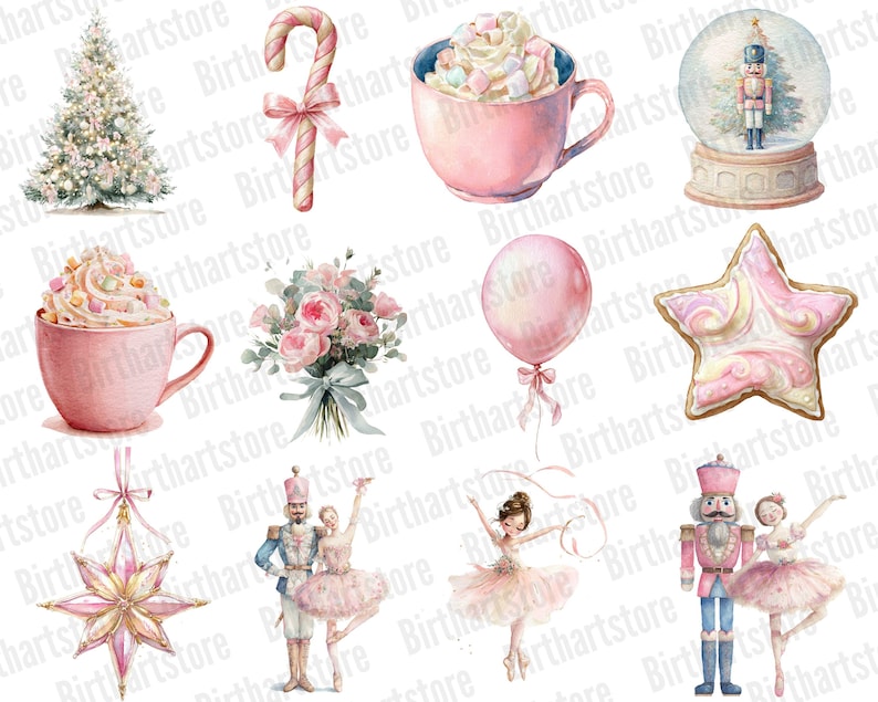 Christmas magic
Nutcracker ballet
Christmas performance
Holiday theater
Christmas show

Nutcracker suite

Tchaikovsky's Nutcracker
Pink ribbon clipart
Ballet shoes art
Crown illustration
