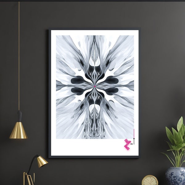 Poster Series "What You See. What We See" #4 - Poster Rorschach Psychology Psychotest Inkblot Test Abstract Geometric